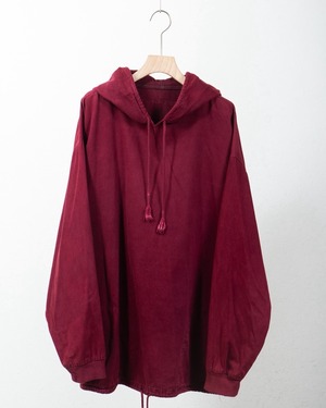 garment dyed cut & sew fabric hoodie sweat