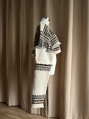 natural nordic pattern remake knit cardigan-5126-12