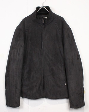 【Caka act2】“Calvin Klein” Loose Zip Up Faux Mouton Jacket