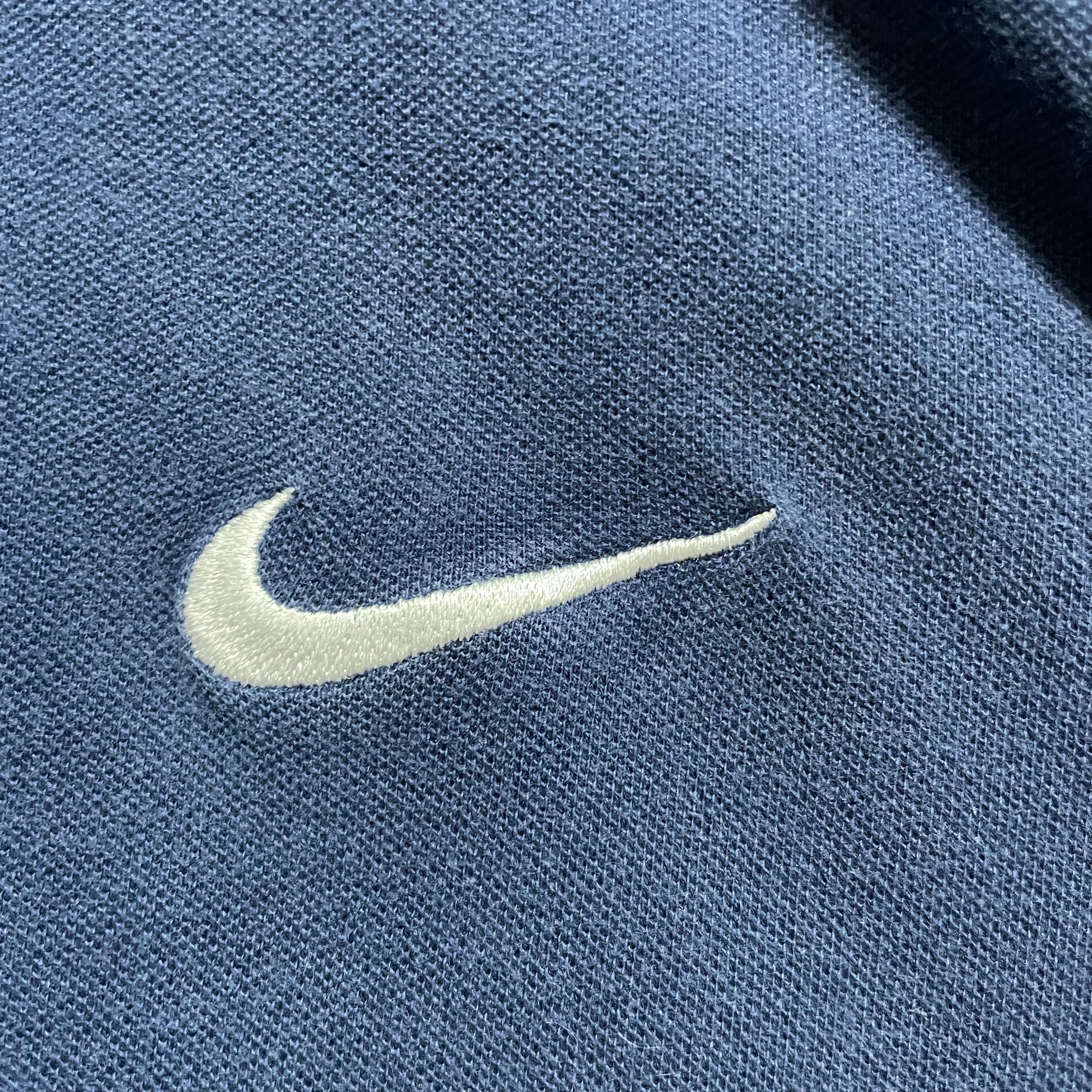 XL】【90年代】NIKE ナイキ 銀タグ 半袖ポロシャツ 刺繡ロゴ XL】【90年代】NIKE ナイキ 銀タグ 半袖ポロシャツ 刺繡ロゴ