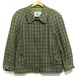 4440 Burberrys バーバリー スウィングトップ ドリズラージャケット グリーン チェック ヴィンテージ ブランド古着 レディース サイズL