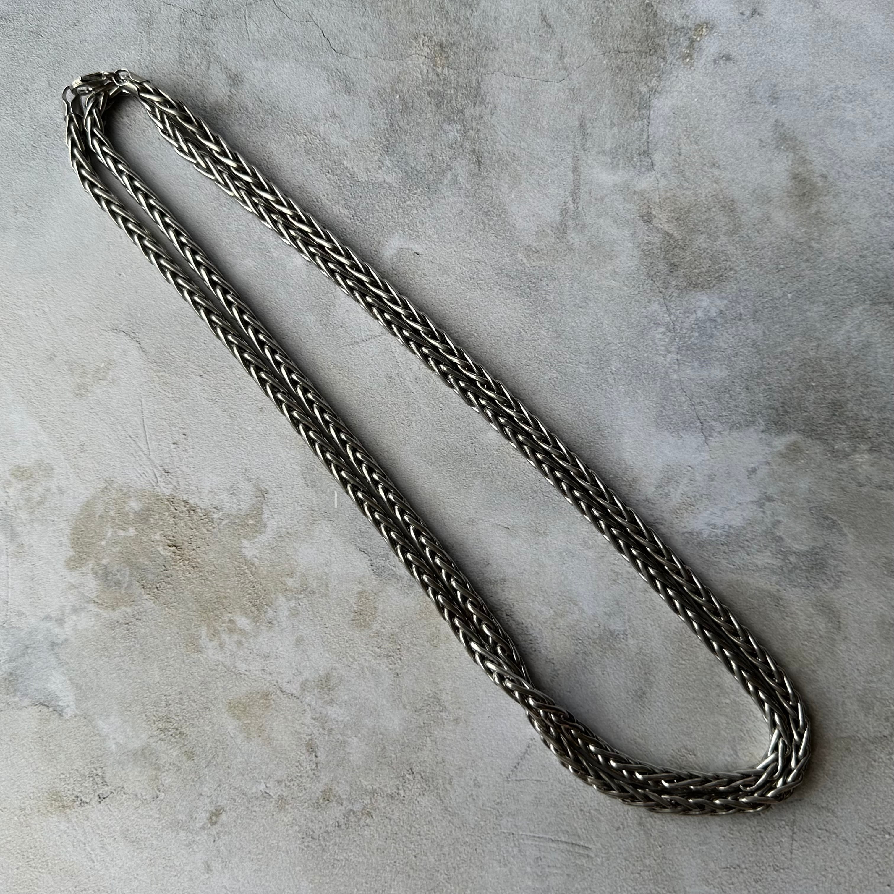 Vintage Wire Chain Necklace Silver925 Made in Italy