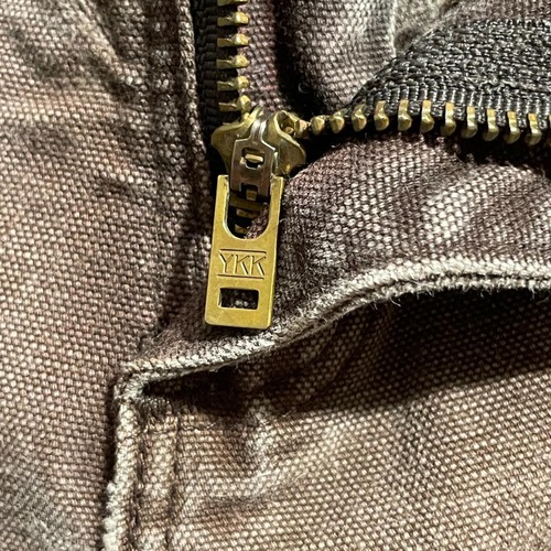 USA生地製 ダークブラウン ダブルニー Carhartt B136 36×32 詳細写真9