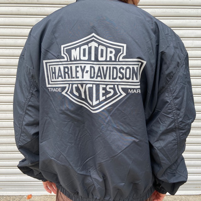 『送料無料』Harley-Davidson モーターサイクルジャケット　USA製　XL 黒
