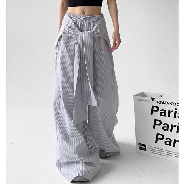 striped wide pants　10804