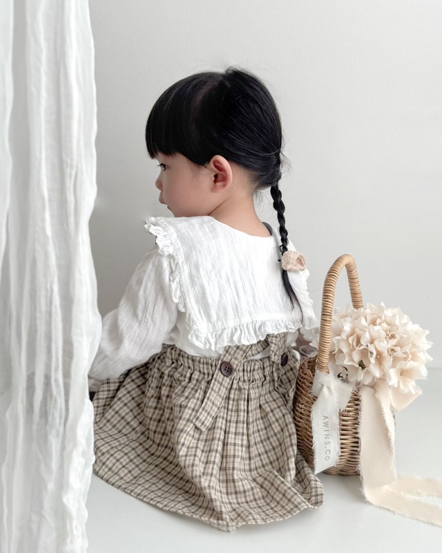 即納⌇check suspender dress / mimimarket