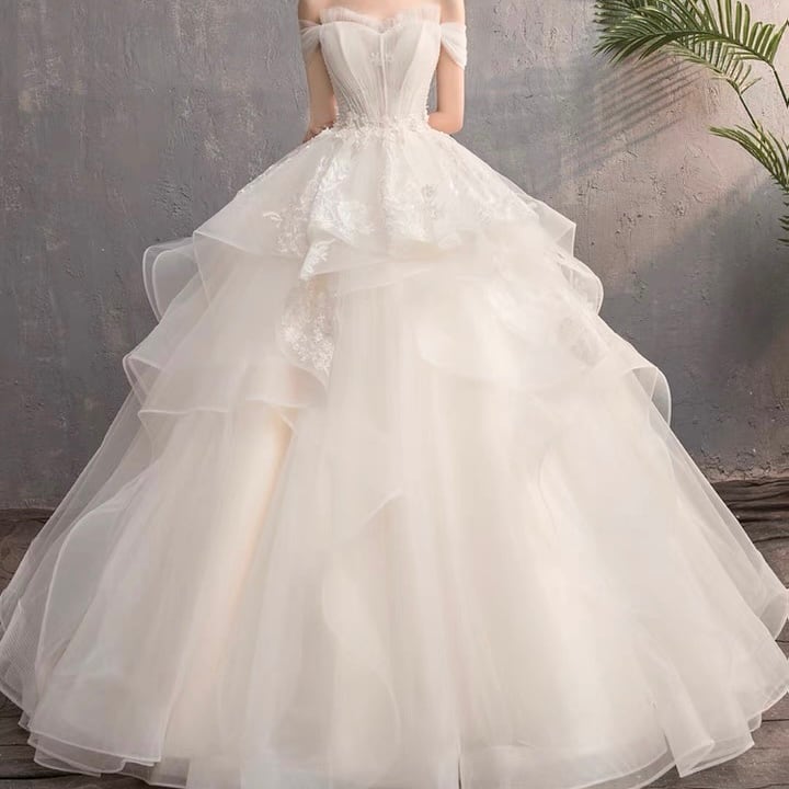 Aライン ウェディングドレス a_dress015