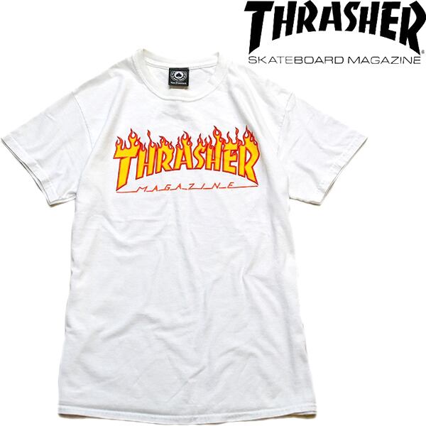 80s　Hanes ヘインズ / THRASHER スラッシャー　Tシャツ　白