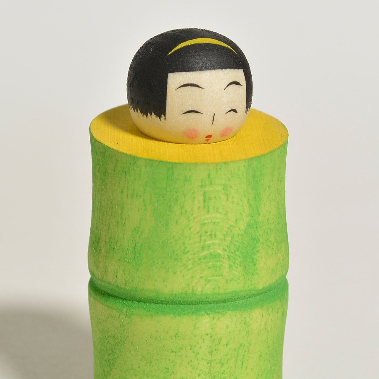 かぐや姫ちゃんこけし 約2寸 約6cm 鈴木明 工人（作並系）#2581