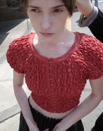 CLANE SHIRRING PUFF TOPS