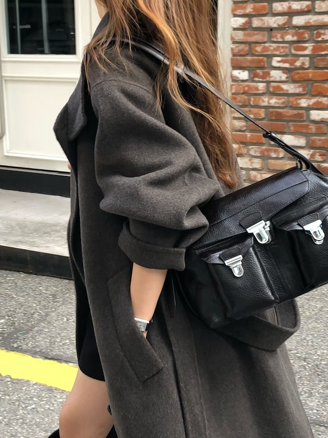 (予約) verveine / Noel high-neck handmade coat 2color