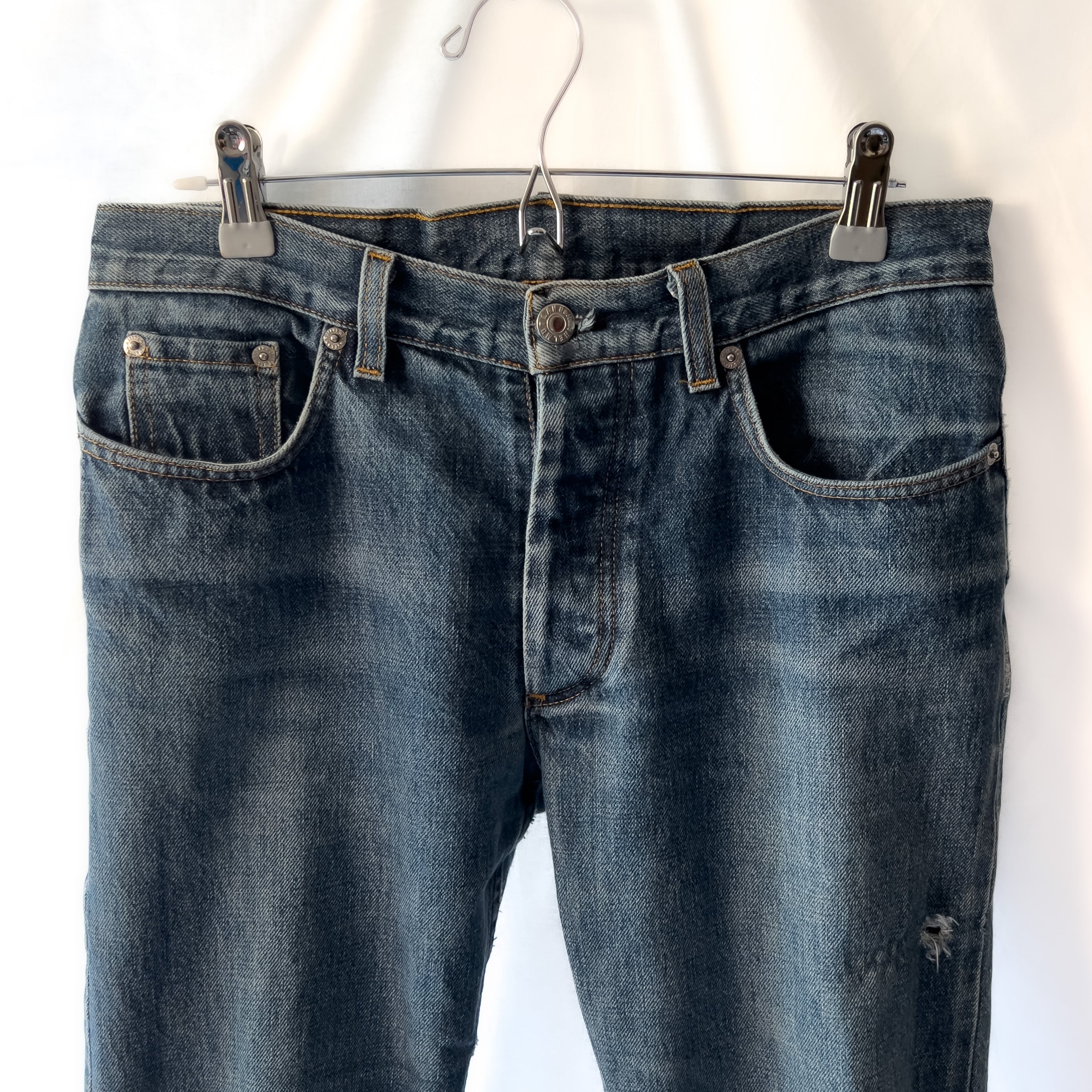 helmut lang” produced in 1998 本人期 classic raw denim ヘルムート 