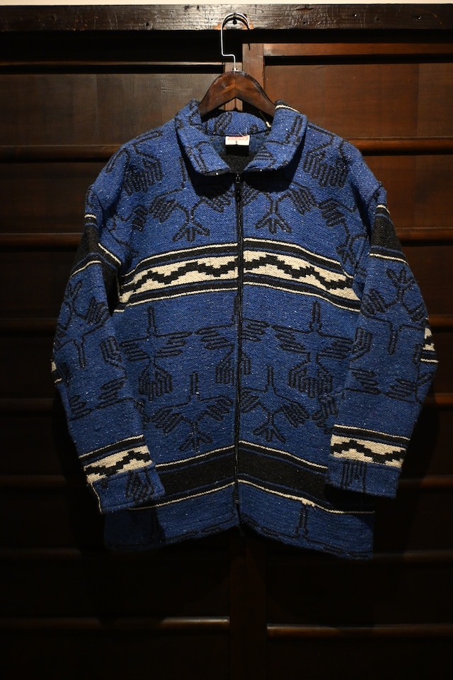 PAUTA native pattern wool blanket zip jacket 178