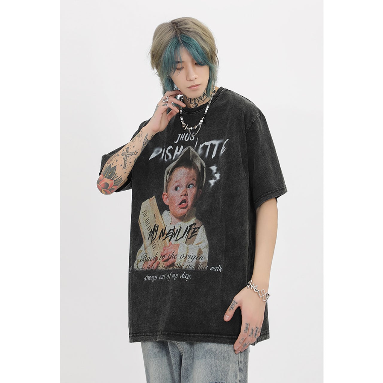 VINTAGE ストリート スケートボード・ボーイTシャツ T139 | wshot