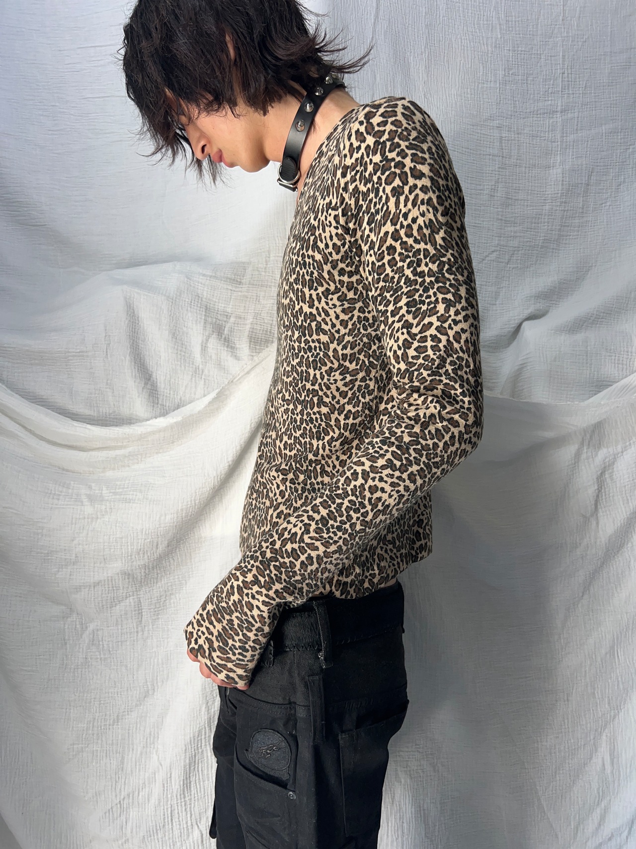 "unknown" Leopard Flared Long Sleeve