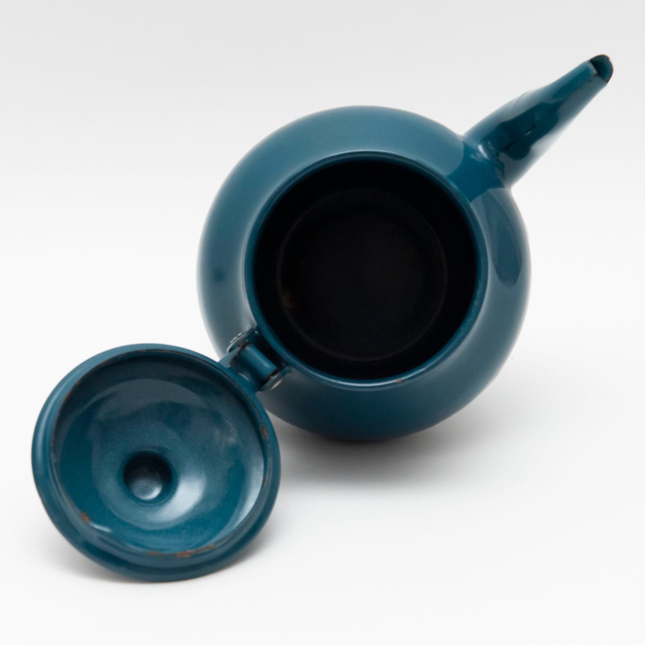 ホーロー ブルー ポット フランス アンティーク ブロカント | Avec le