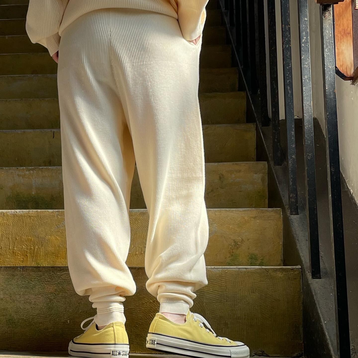 yuni - POTTER 片畔ニットパンツ | clever elephant 