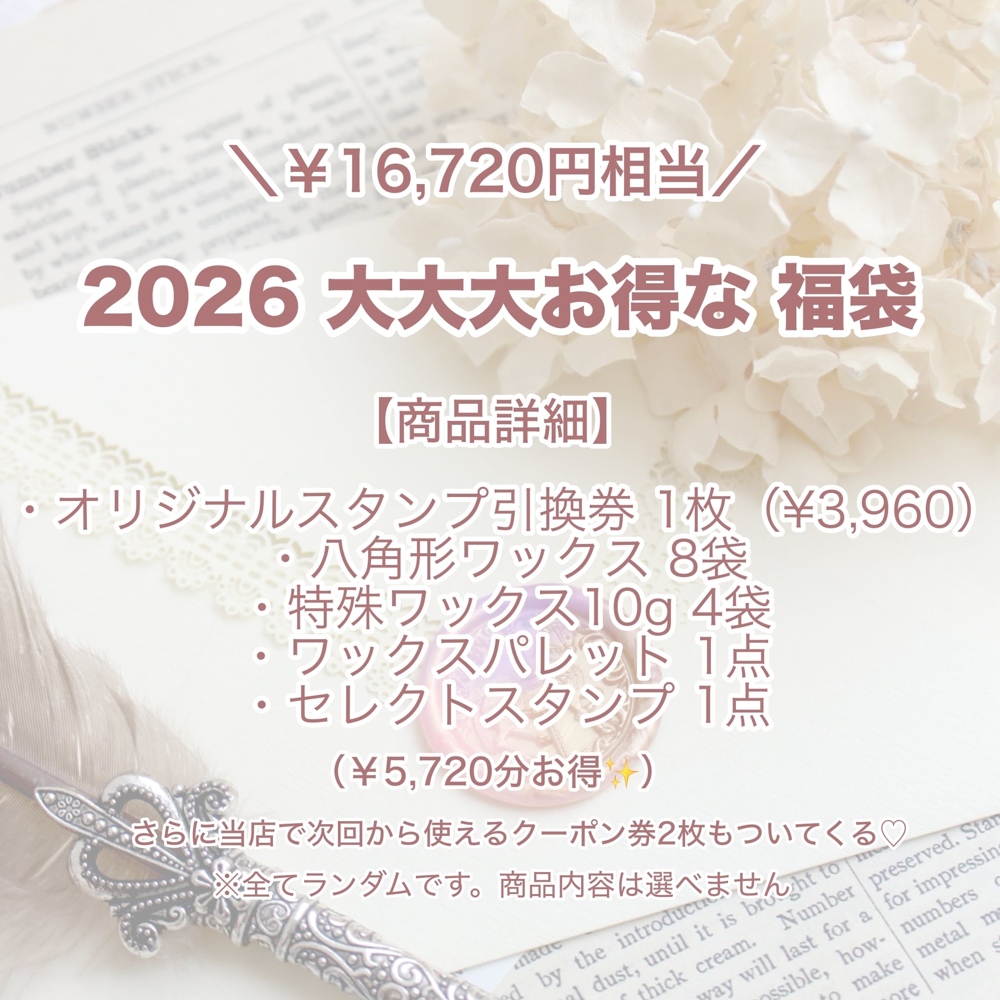 【先行予約】2026 大大大お得な福袋【¥16,720相当】