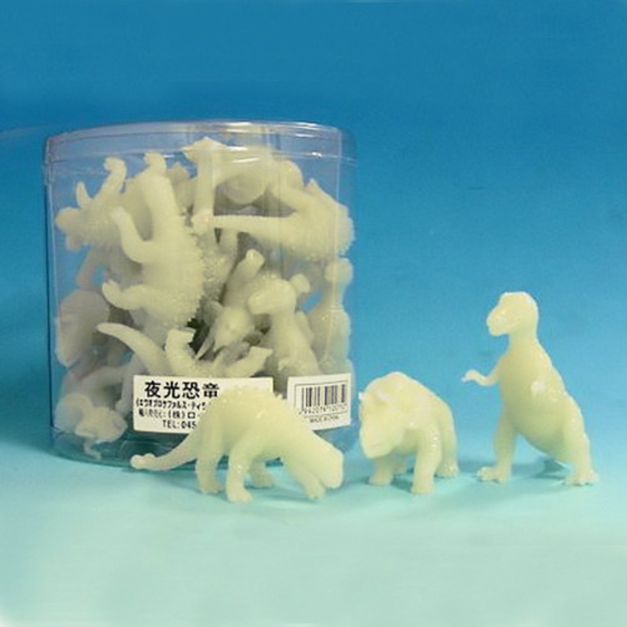 夜光恐竜フィギュア　ドラムパック Night Glow Dino Figure Drum Pack　蓄光恐竜 - 1