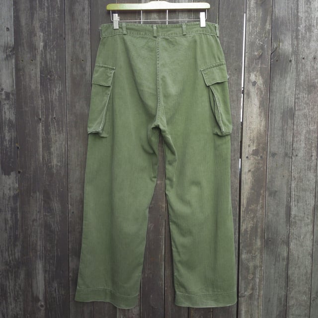 40's USMC M-43 HBTカーゴパンツ | 古着 通販 relddot | レルドット 40's USMC M-43 HBTカーゴパンツ | 古着 通販 relddot | レルドット