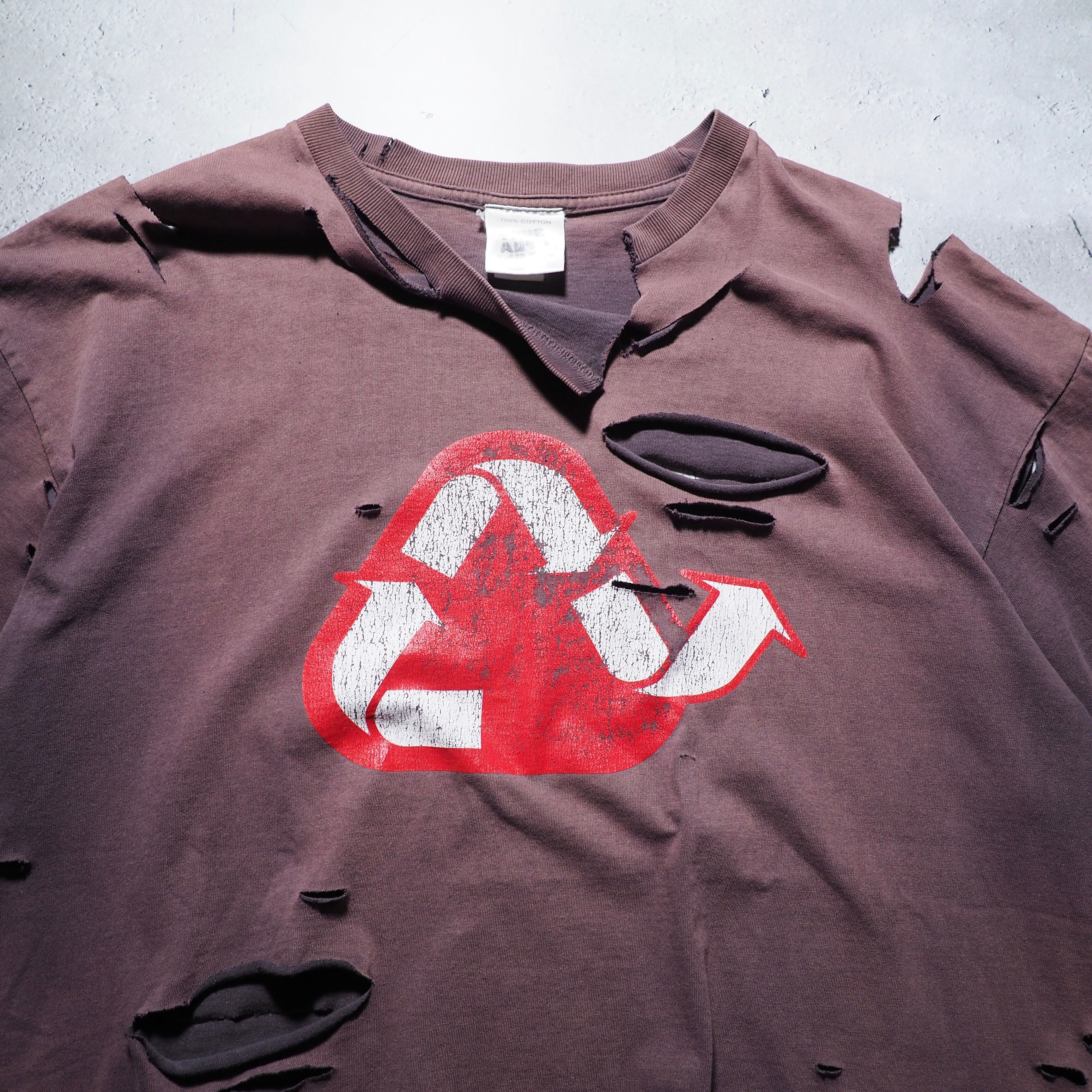 ” 循環 ” Boro Circulation fade printed Re:make SS Tee