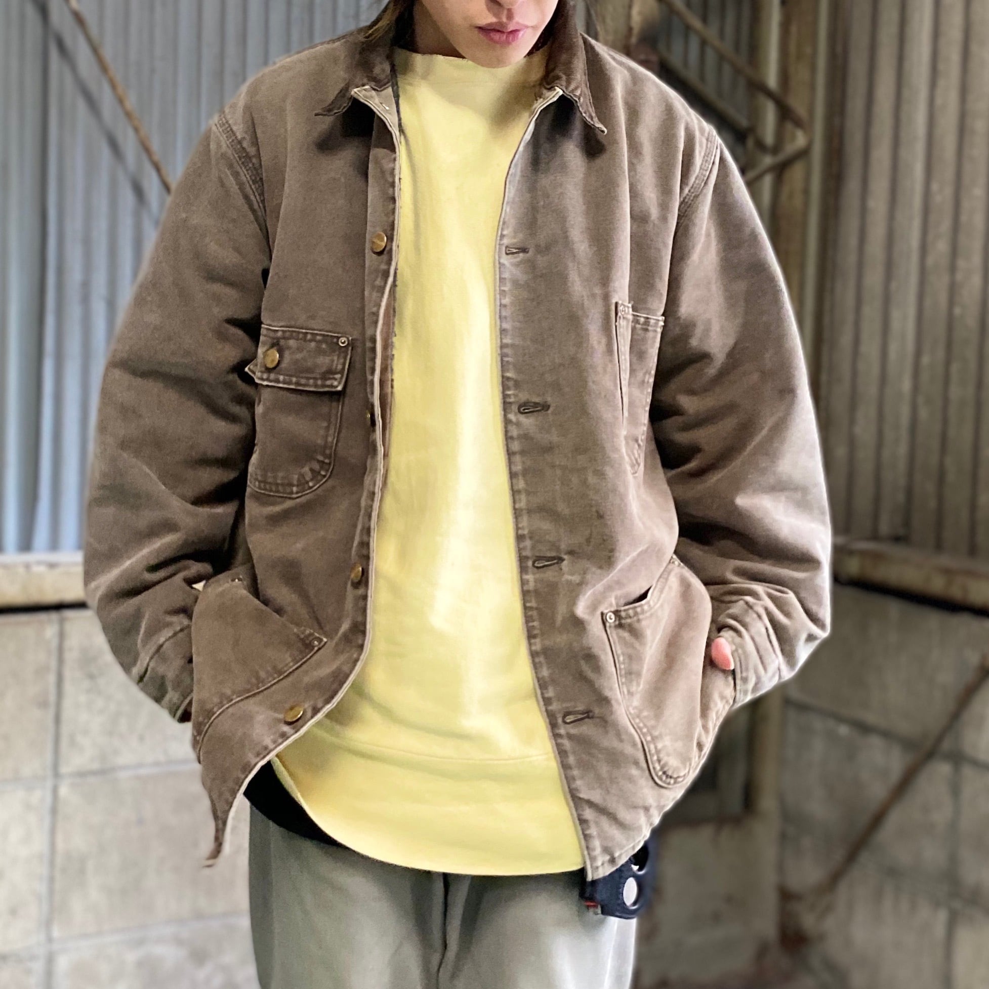 80年代 80s Carhartt カーハート ダック地 ブランケットライナー 