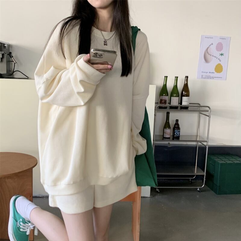 スプリングオータムルーズセーター ショーツ ロング 春物 秋物 ブルマー 萌量不足64312766552