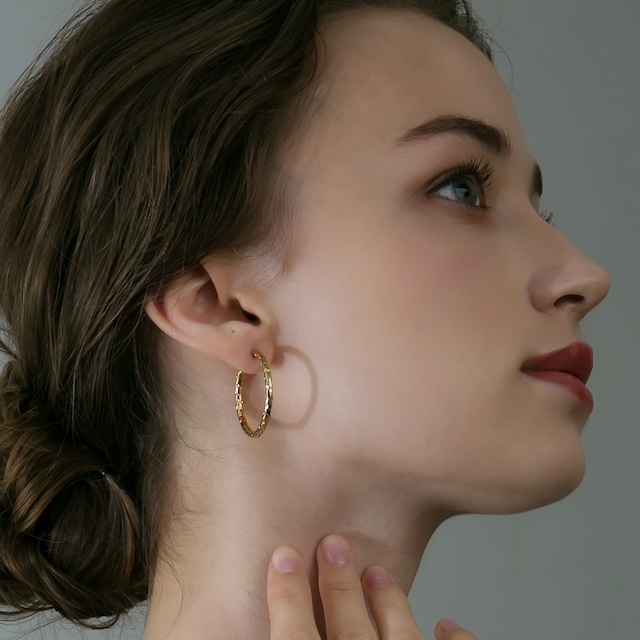 316L hoop pierce Gold 【P24】
