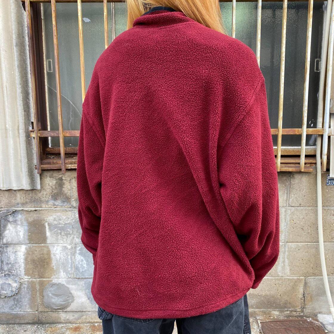 USA製 WOOLRICH ウールリッチ スナップ フリースジャケット プル 