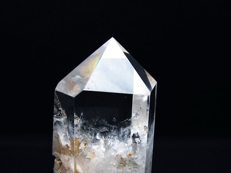 ✤Fuutan✤様 水晶ポイント♡六角柱♡水泡♡ラスト スティブナイト（輝安鉱）入り水晶六角柱[T725-1549]