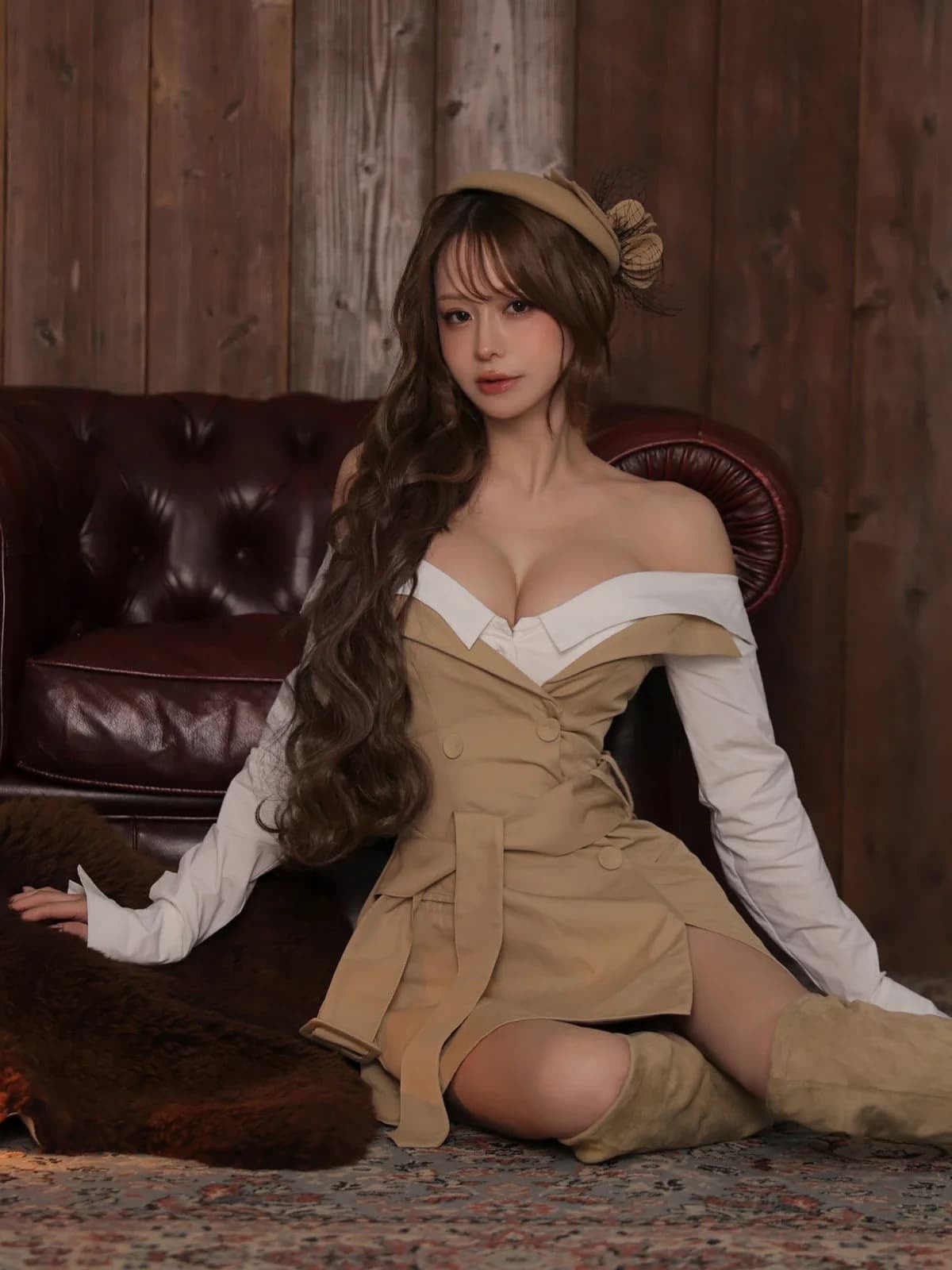 【即納】【XS~Lサイズあり】 Ruelle de brille mini dress (brille5042) 5042