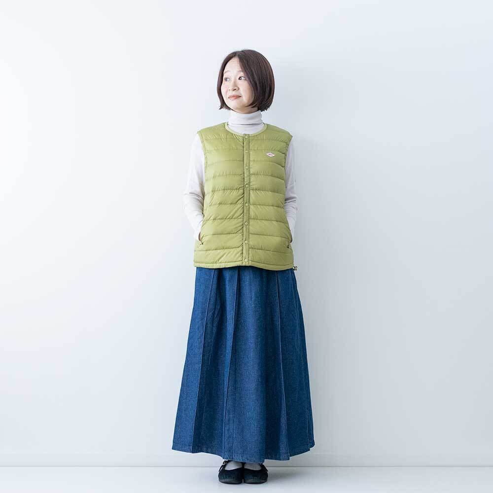 DANTON インナーダウンクルーネックベスト