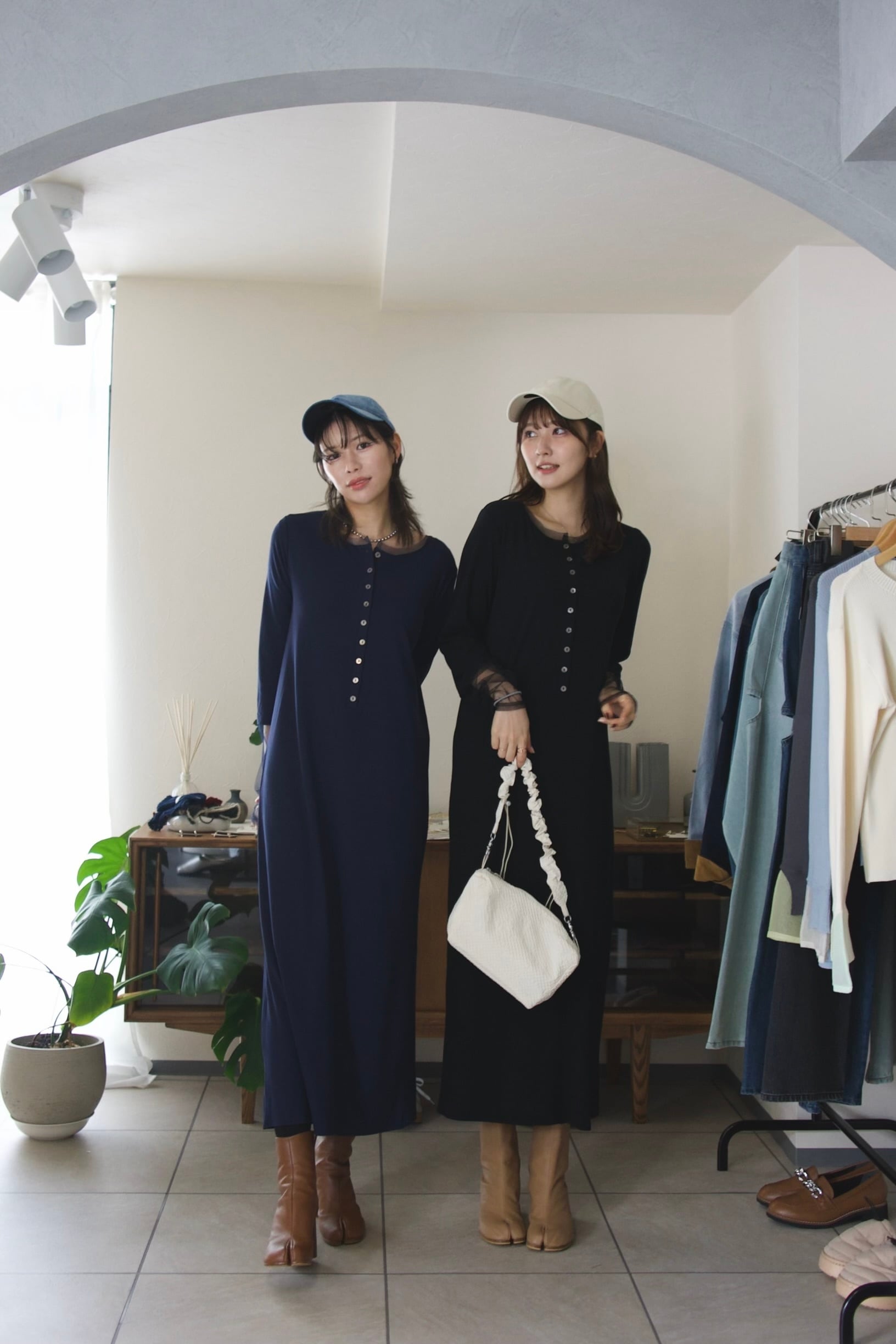 WILLFULLY: whip shirring stripe 2way tops | Treasure Planet