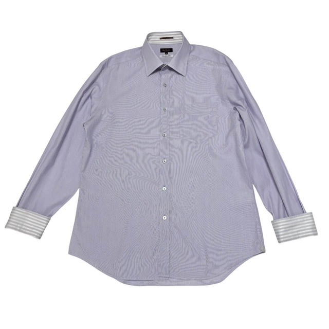 古着 ポールスミス コレクション 長袖シャツ クリーニング済み 紫 Paul Smith COLLECTION メンズ XLサイズ