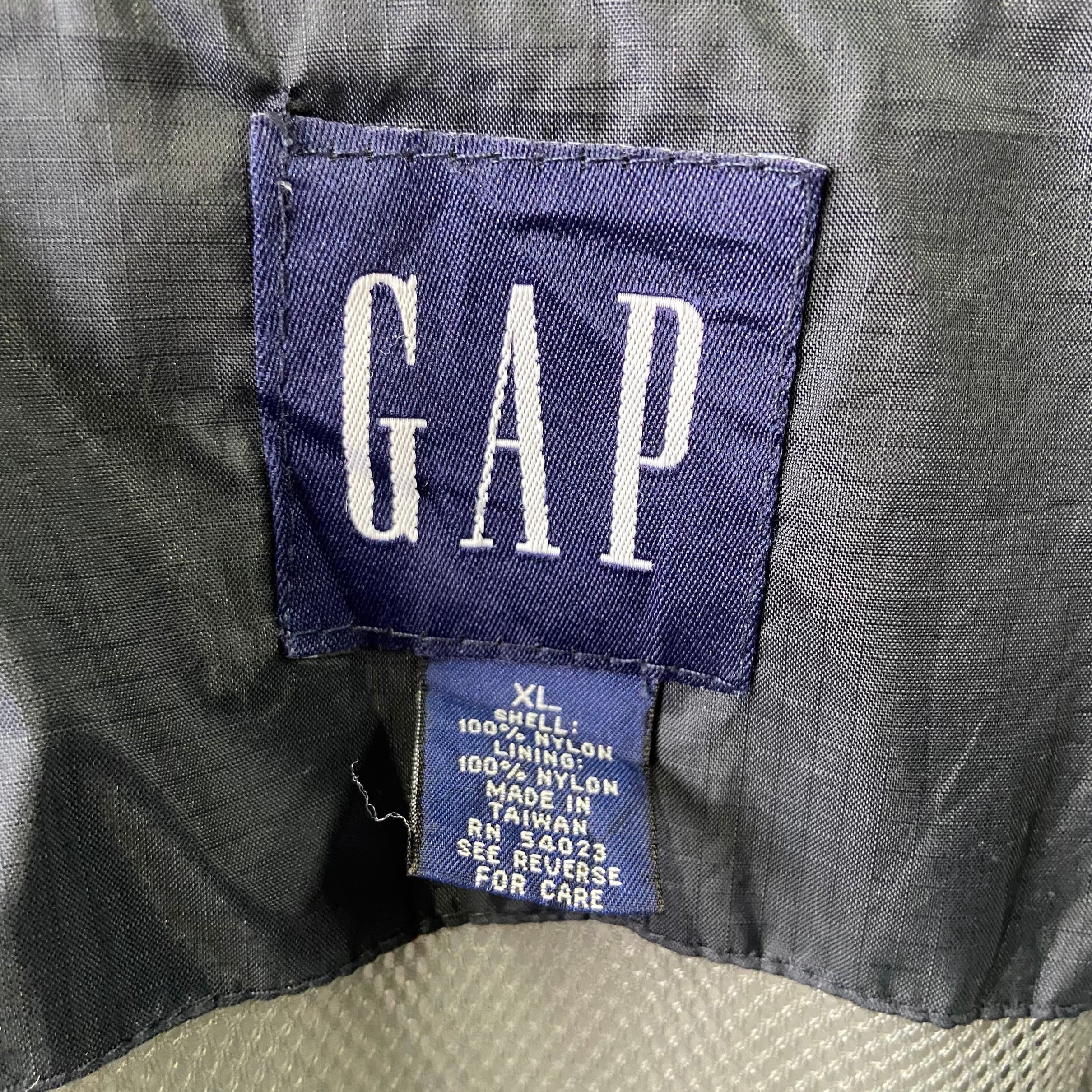 00年代 OLD GAP オールドギャップ 無地 フード収納型 ナイロン
