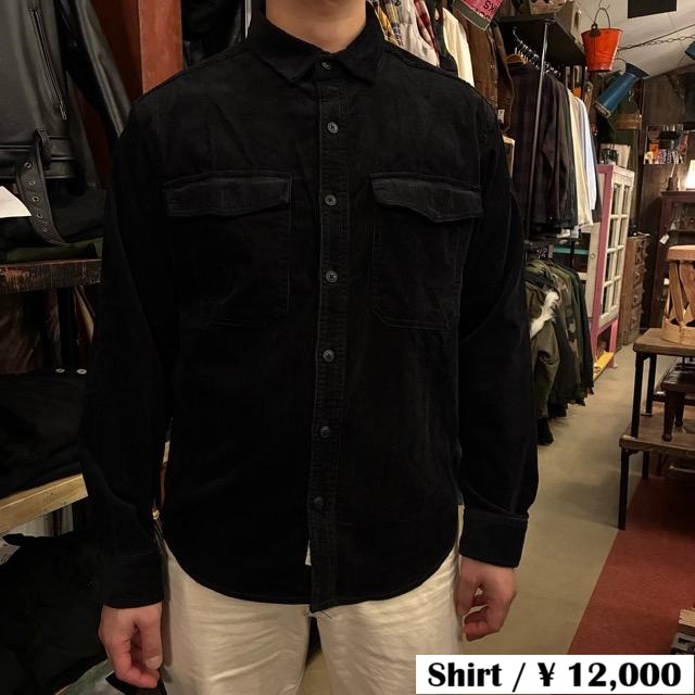 TOPAMGA Men's Cotton Corduroy Double Pockt Shirts　Long　sleeves　Fashon　Casual Tops Inner shirts　