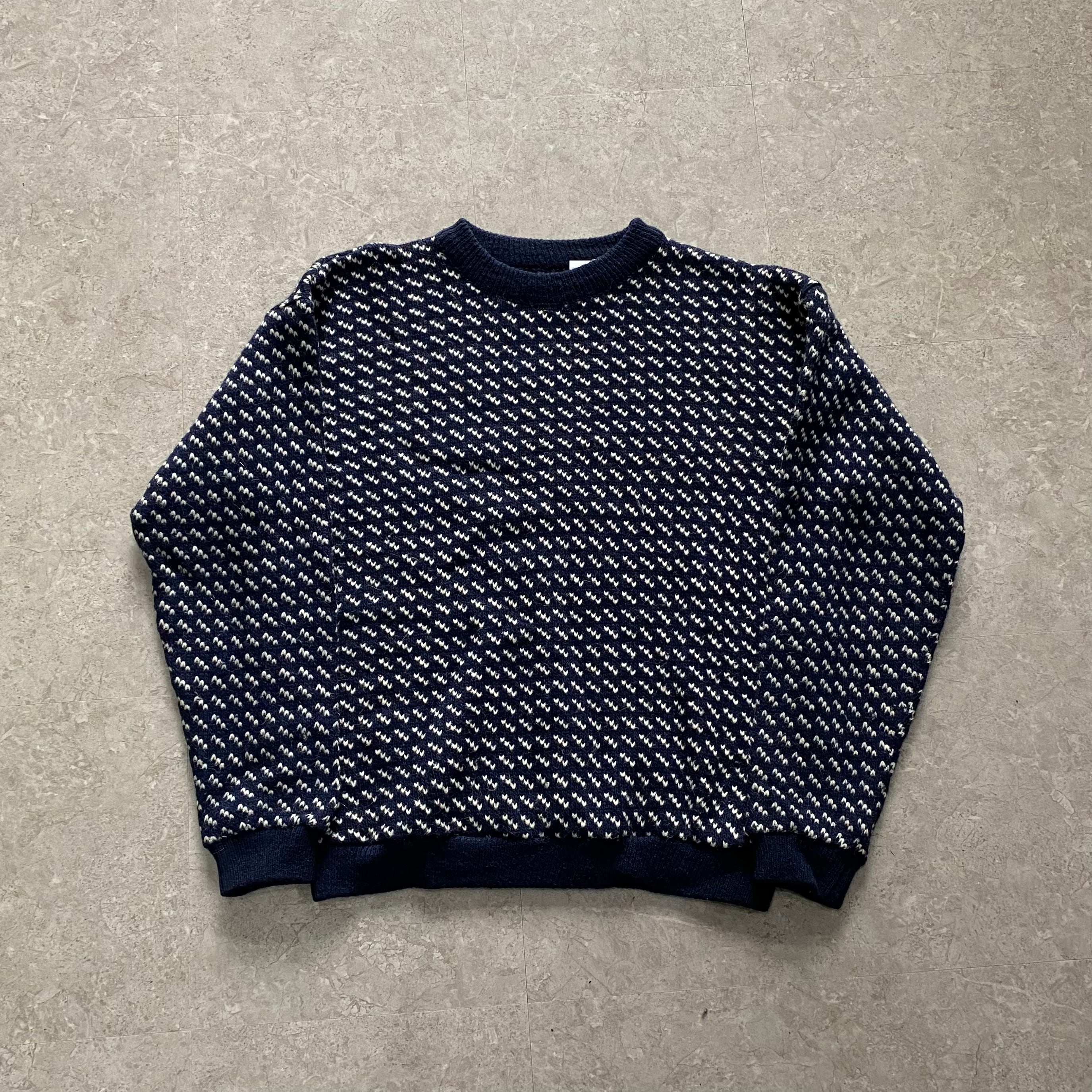 80s L.L.Bean birds eye wool knit【仙台店】 | What 