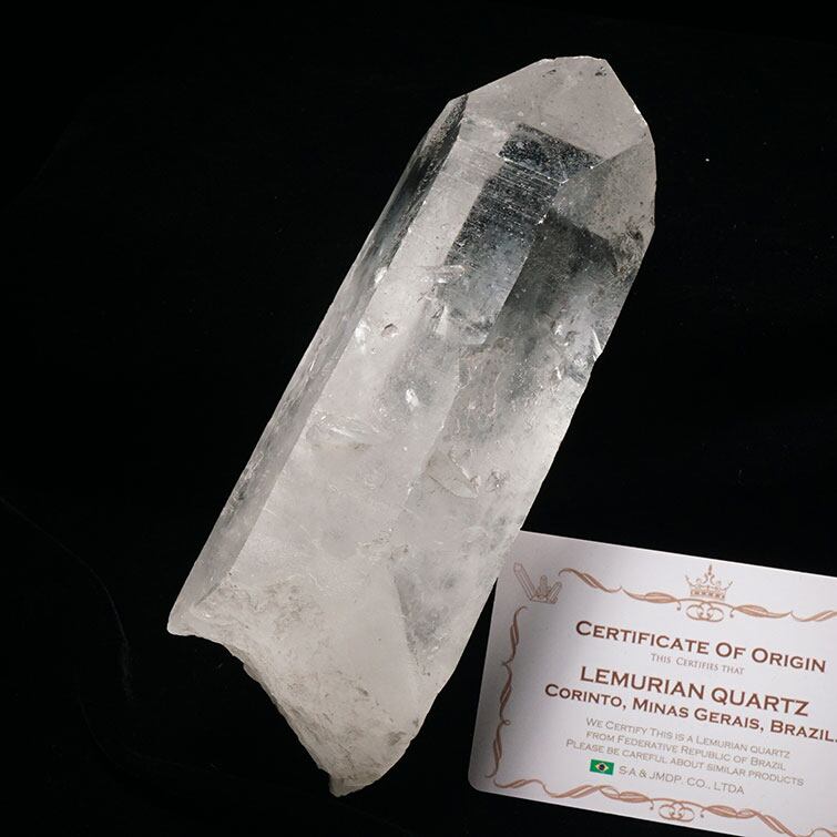 レムリアンシード 水晶 原石 ブラジル ミナスジェライス州 コリント産 証明書付属 一点物 281-191