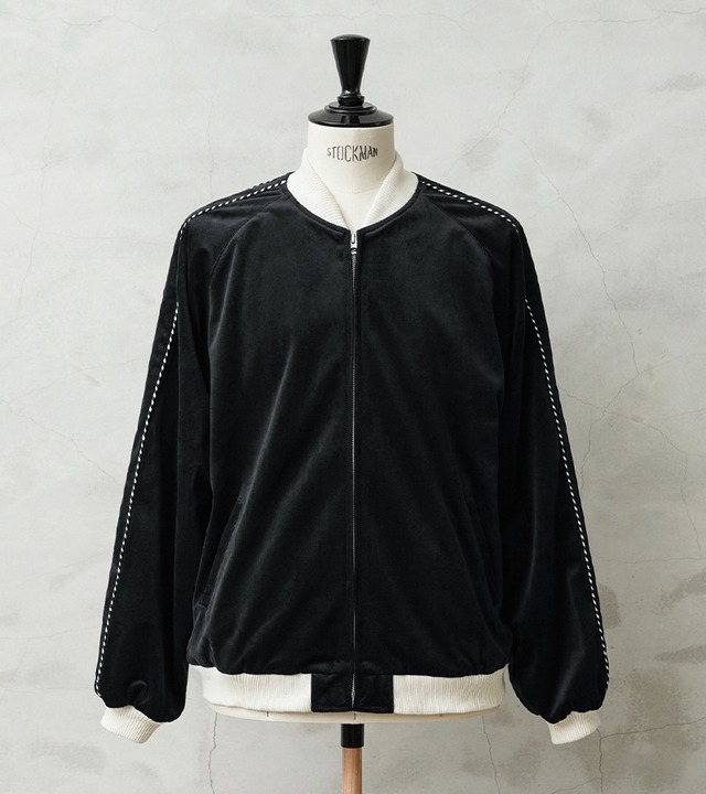 WAIPER.inc/ “Suka” Velveteen Souvenir Jacket – BLACK /