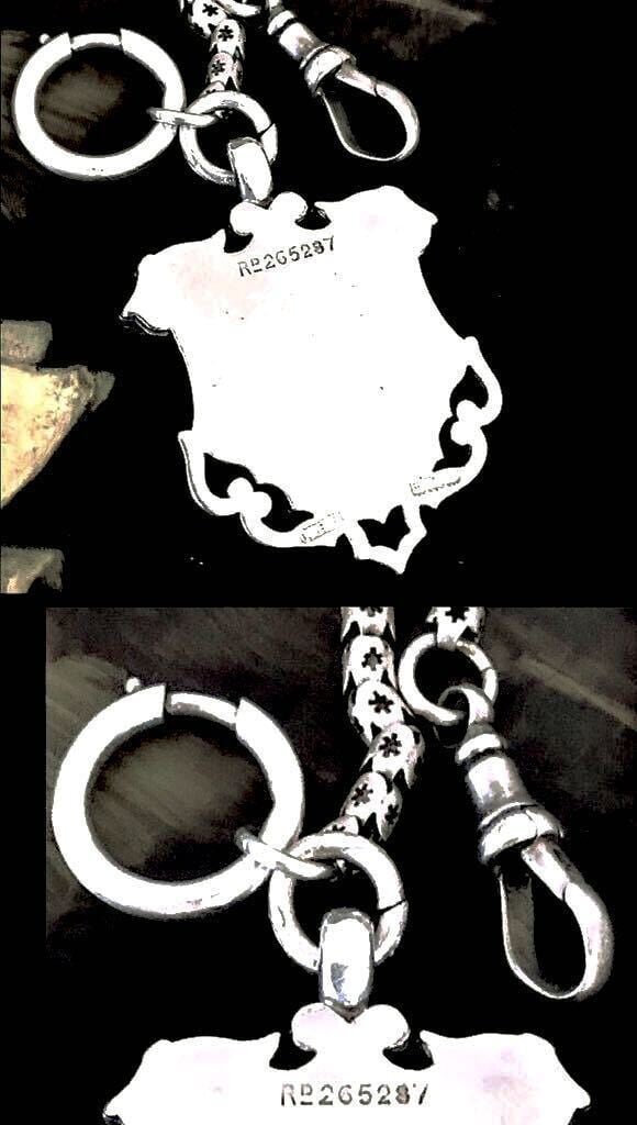 英国アンティーク アルバート/ガードチェーン フォブ ボルトリング