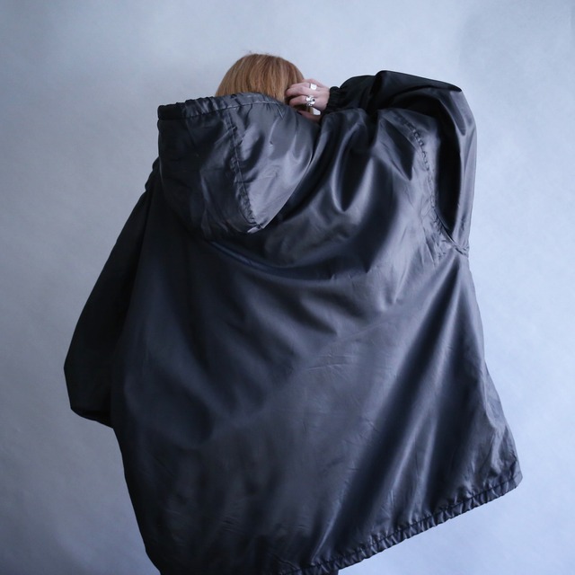 XXXXXX super over size zip-up nylon hoodie jacket