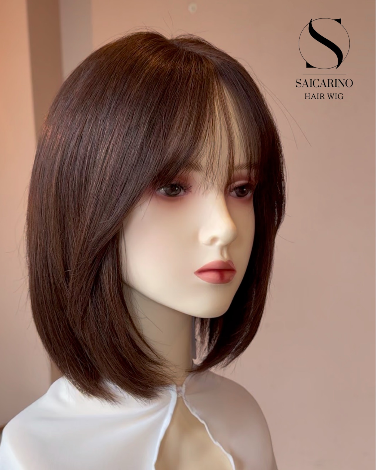 16プレミアム・モモ(ブラウン)人毛フルウィッグ