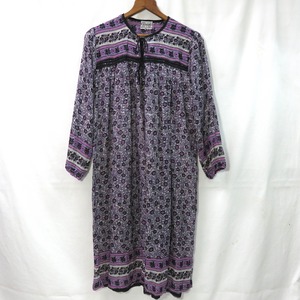 70's INDIA COTTON S/S DRESS　
