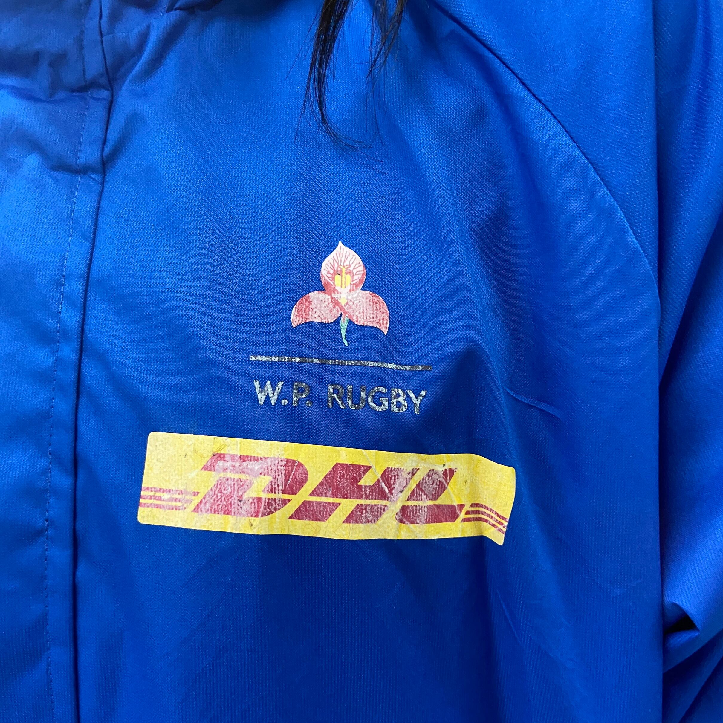 adidas アディダス DHL 企業ロゴ バックプリント ナイロンジャケット