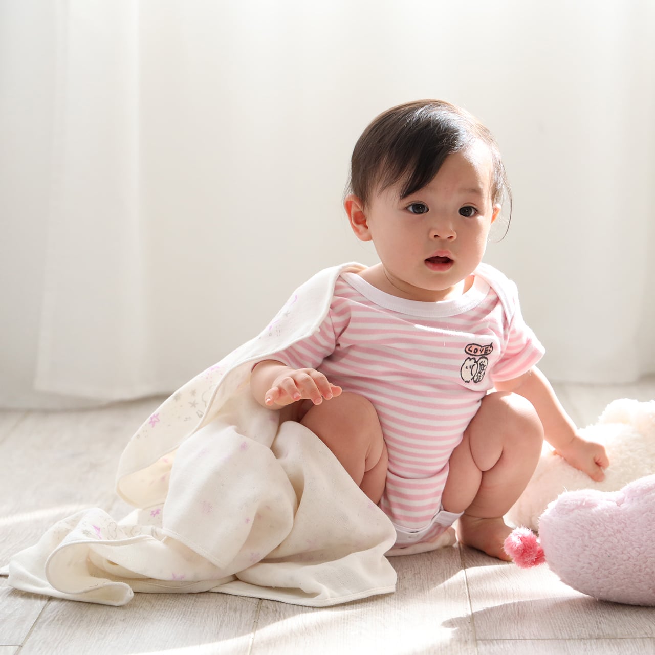 星空ブランケット / パープル（MKB-022）*mokmok chan baby | もくもく