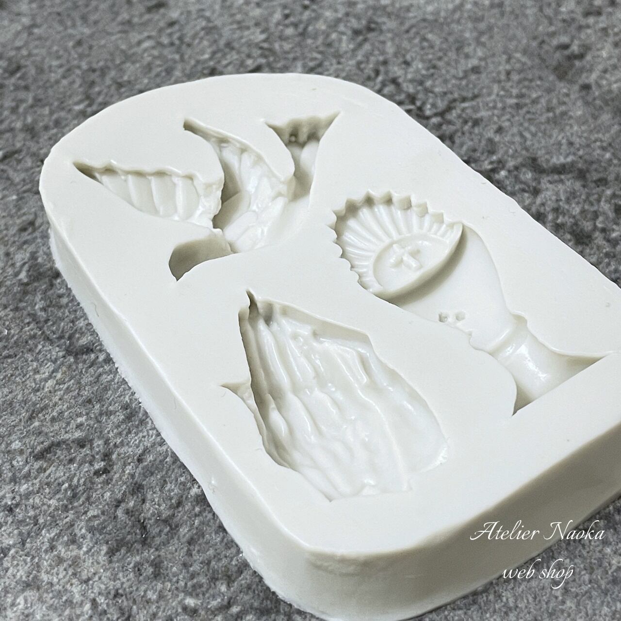 鳥、ハンド、ゴブレット 祈り ～ prière ～ シリコンモールド