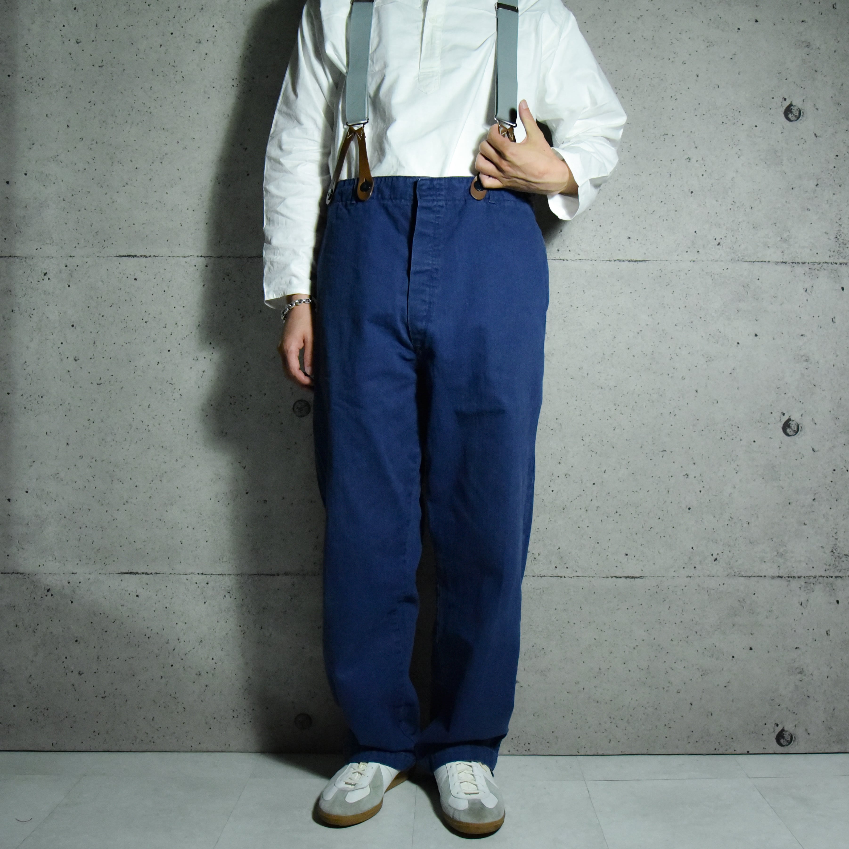 ドイツ軍サスペンダーパンツ　german military work pants