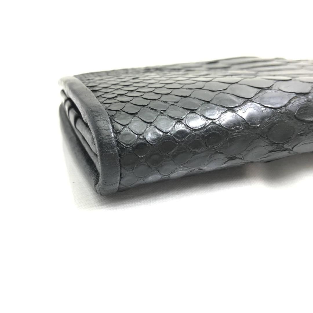 ダークブラウン 茶色 リザードヘッド RIZARD HEAD 長財布 パイソン 13