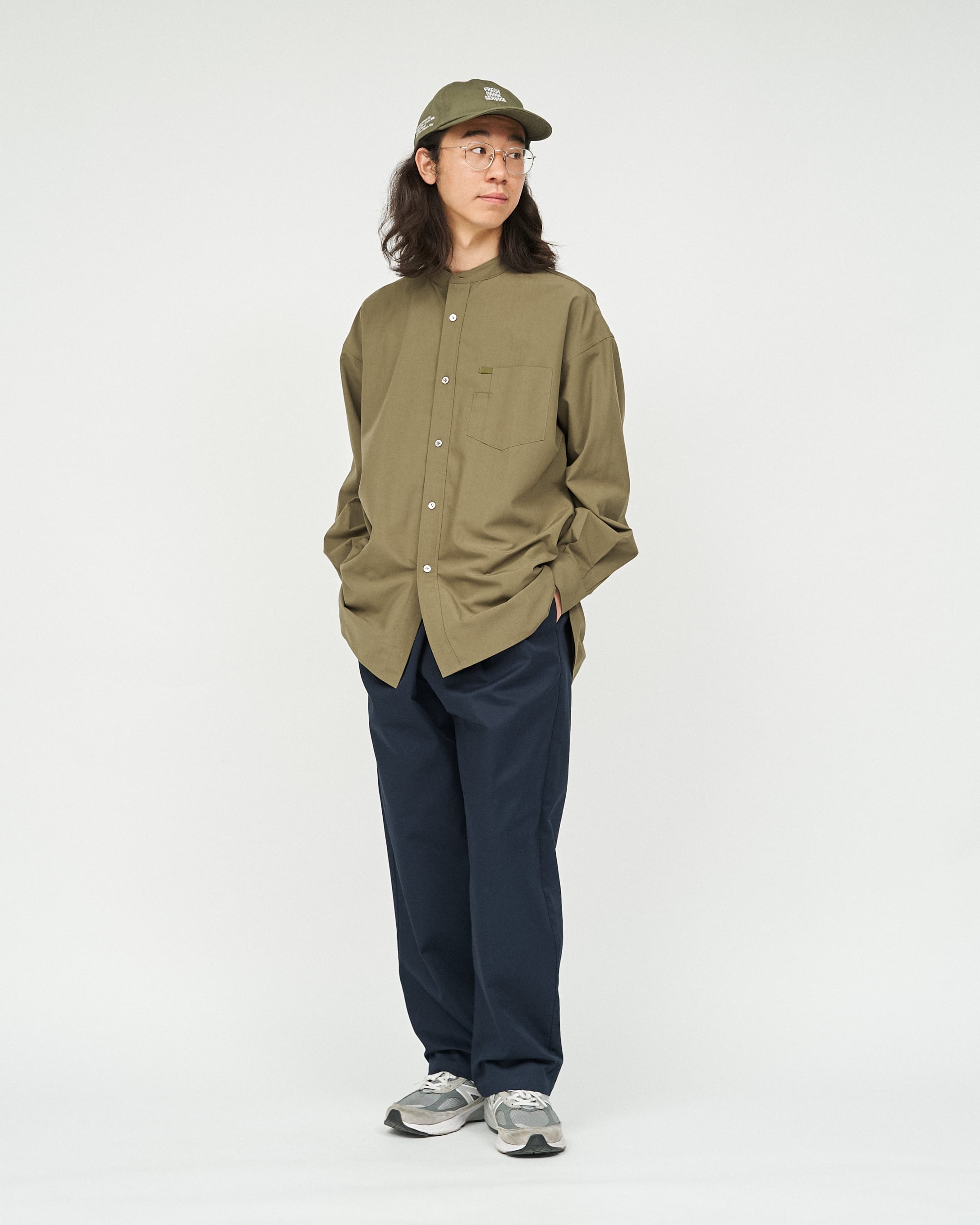 FreshService｜SERVICE WORK BAND COLLAR SHIRT | 眠家オンラインストア