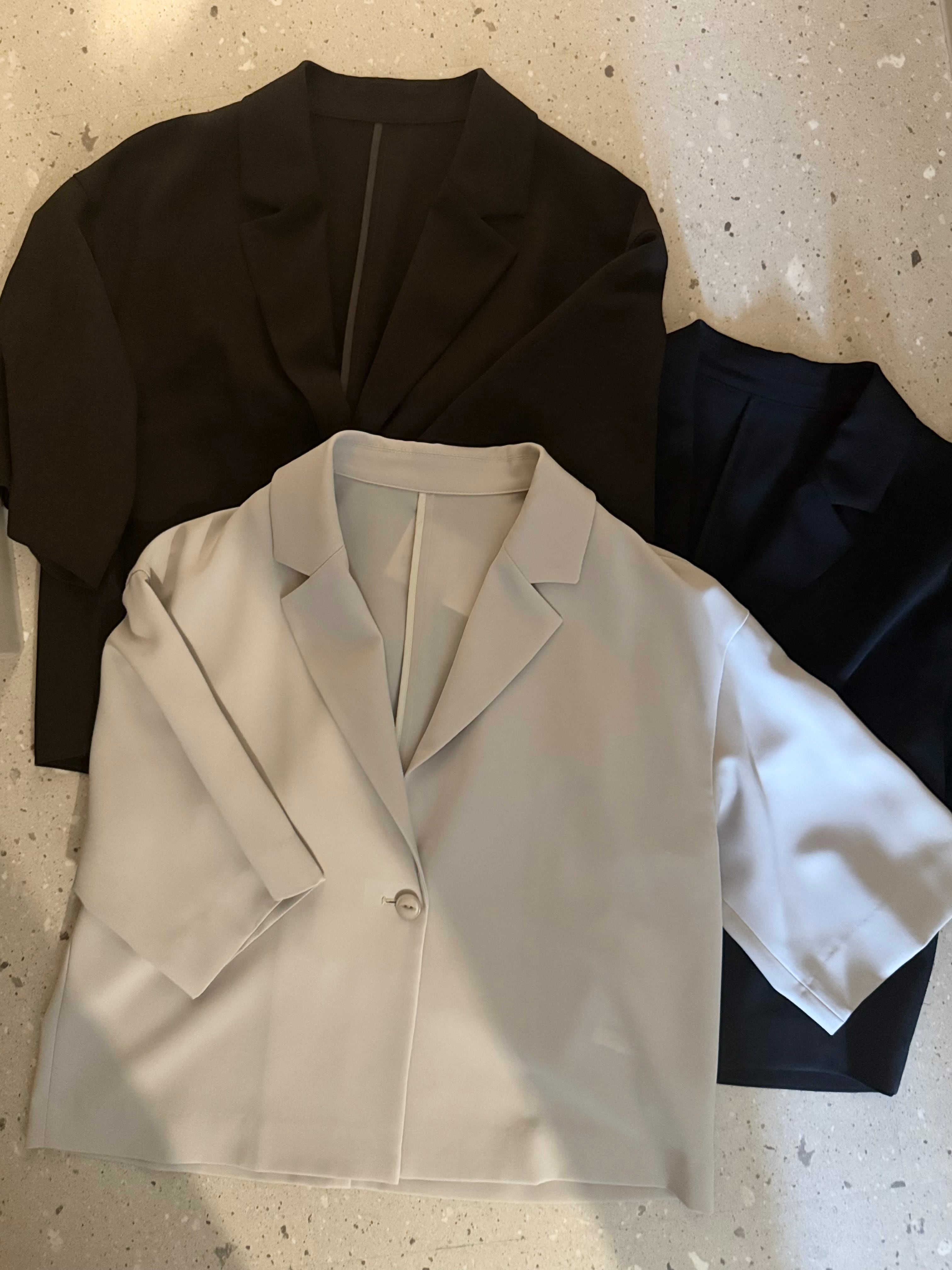 【PASSIONE】3ピース可 テーラードショートジャケット 536401